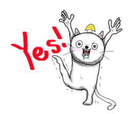 Dirty cat food sticker #8089248