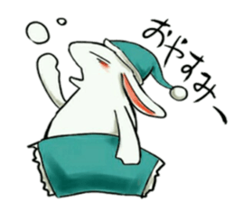 Omnibus of rabbit sticker #8089604