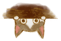 Sending message from me and my cat. sticker #8090017