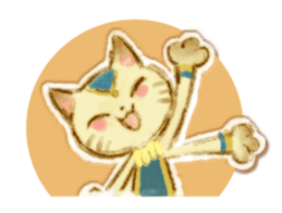 Sending message from me and my cat. sticker #8090025