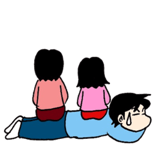 Ikumenpapa no manga de taiken-dan sticker #8090551