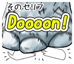 Watercolor elephant sticker sticker #8090741