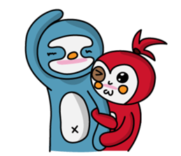 Lazy Foil - Part2 With Penguin Miss.P sticker #8091001