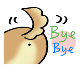 Brown-colored puppy! sticker #8091132