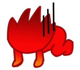 Fire Element Character - Burn sticker #8091239