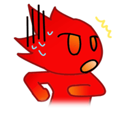 Fire Element Character - Burn sticker #8091240