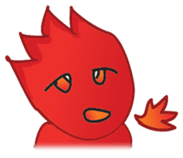 Fire Element Character - Burn sticker #8091241
