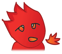 Fire Element Character - Burn sticker #8091241