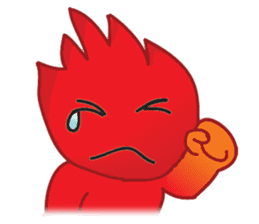 Fire Element Character - Burn sticker #8091243