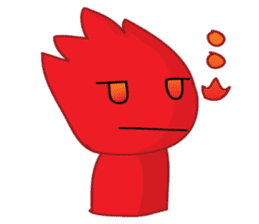 Fire Element Character - Burn sticker #8091246