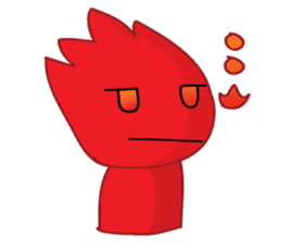 Fire Element Character - Burn sticker #8091246