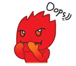 Fire Element Character - Burn sticker #8091251