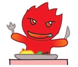 Fire Element Character - Burn sticker #8091255