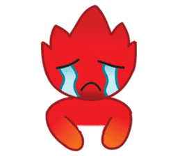 Fire Element Character - Burn sticker #8091256