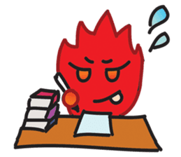 Fire Element Character - Burn sticker #8091265
