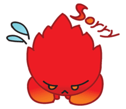 Fire Element Character - Burn sticker #8091266