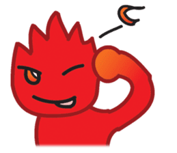 Fire Element Character - Burn sticker #8091270
