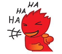 Fire Element Character - Burn sticker #8091272