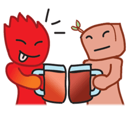 Fire Element Character - Burn sticker #8091273