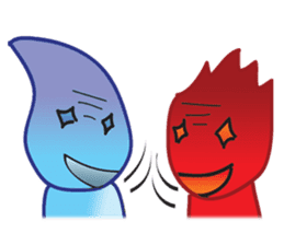 Fire Element Character - Burn sticker #8091275