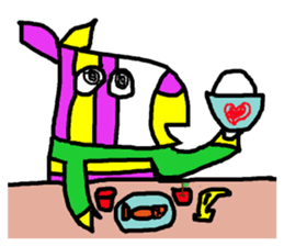 Colorful animal daily sticker #8091751