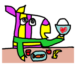 Colorful animal daily sticker #8091751