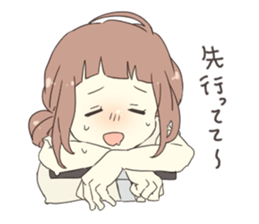 Bicycle girl sticker #8092166