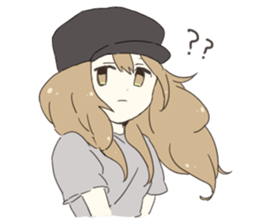 Bicycle girl sticker #8092175