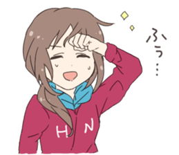 Bicycle girl sticker #8092177