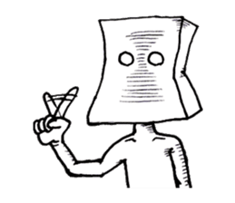 The Paper Bag Hero sticker #8092340