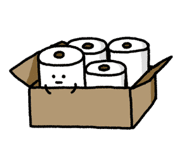 Toilet paper sticker4 sticker #8092621