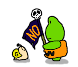 Frog's Halloween sticker.. sticker #8092889