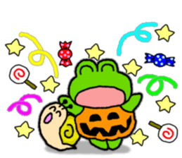 Frog's Halloween sticker.. sticker #8092890