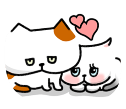 Grumpy cat & Beautiful cat sticker #8093045