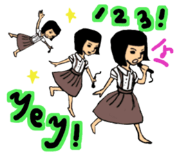 Asian little girls sticker #8093538