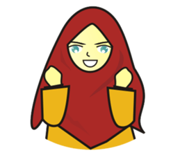 Halwa Hijab sticker #8093564