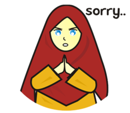 Halwa Hijab sticker #8093565