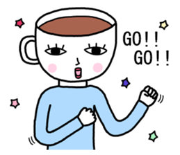 Coffee man sticker #8093642