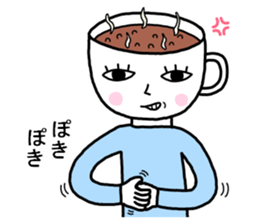 Coffee man sticker #8093652