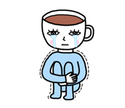 Coffee man sticker #8093655