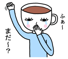 Coffee man sticker #8093663