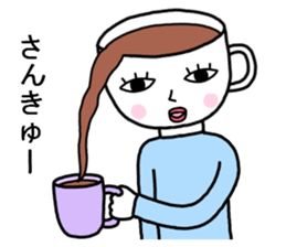 Coffee man sticker #8093668