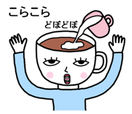 Coffee man sticker #8093670