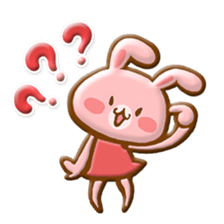 Rabbit & Bear relief sticker (Eng ver.) sticker #8095242