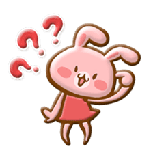 Rabbit & Bear relief sticker (Eng ver.) sticker #8095242