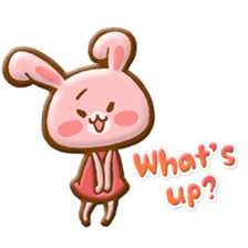 Rabbit & Bear relief sticker (Eng ver.) sticker #8095248