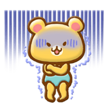 Rabbit & Bear relief sticker (Eng ver.) sticker #8095257