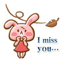 Rabbit & Bear relief sticker (Eng ver.) sticker #8095262