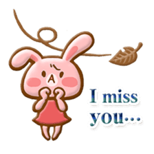 Rabbit & Bear relief sticker (Eng ver.) sticker #8095262