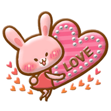 Rabbit & Bear relief sticker (Eng ver.) sticker #8095268